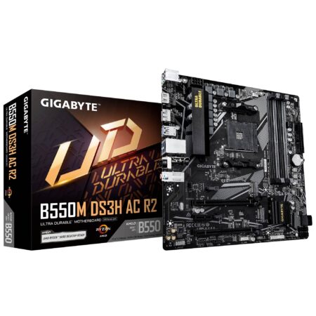 Mb Gigabyte B550M Ds3H AC R2 Socket Am4/4Xddr4/HDMI/DP/PCIE 4.0/WiFi 5/Micro ATX