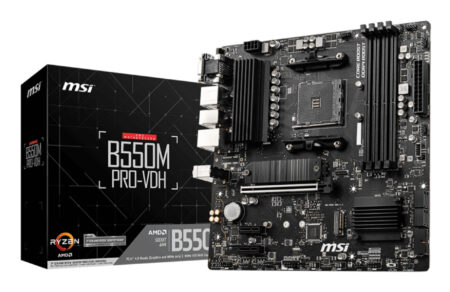 Mb MSI B550M Pro-Vdh Socket Am4/DDR4/HDMI/DP/VGA/PCI-E 4.0/Micro ATX
