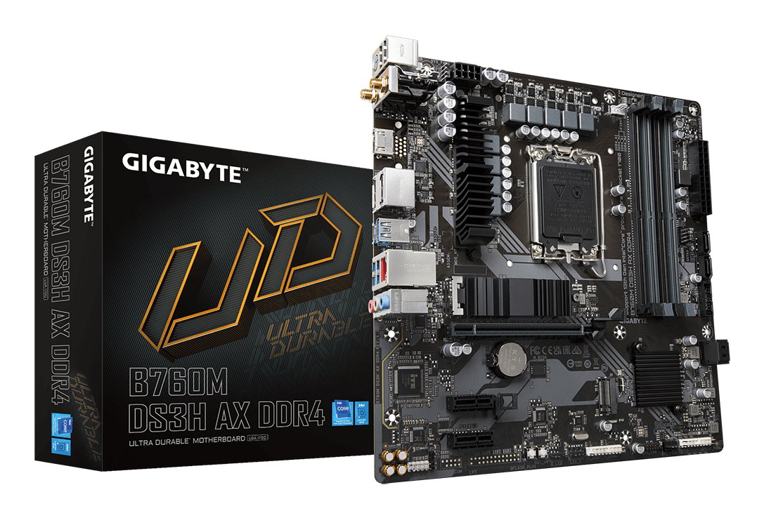 Mb Gigabyte B760m Ds3h Ax Ddr4 Socket Lga 1700/hdmi/128gb/microatx/sata/usb