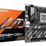 Mb Gigabyte B840M D2H Socket Am5/Xddr5/HDMI/Para AMD/Micro ATX