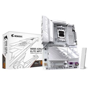 MB GIGABYTE B850 A ELITE WF7 ICE SOCKET AM5/4XDDR5/HDMI/DP/WI-FI 7/COLOR BLANCO/ATX/
