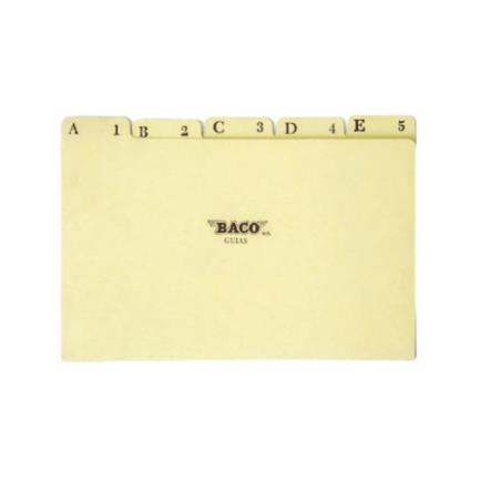Guía Para Archivo Baco Modelo Oficio 250 X 300 Mm 25 Piezas –