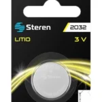 BATERIA DE LITIO STEREN BAT-CR2032/6 TIPO BOTON, 3V, 6 PIEZAS