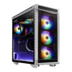 Gabinete Xpg Battlecruiser Rgb White Rgb Sync Cristal Templado E-ATX - Color Blanco