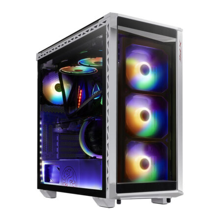 Gabinete Xpg Battlecruiser Rgb White Rgb Sync Cristal Templado E-ATX – Color Blanco