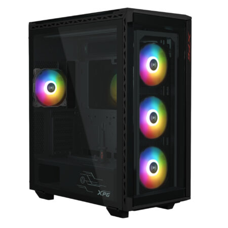 Gabinete Xpg Battlecruiser Ii Rgb, Battlecruiseriist-Bkcww Media Torre, Ventana Lateral, Sin Fuente, Color Negro,ATX