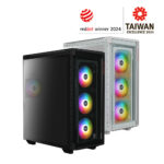 Gabinete Xpg Battlecruiseriist-Whcww, Midi-Tower, C/Ventana, Sin Fuente, USB 3.2, Rgb, 4 Fan, Color Blanco, ATX