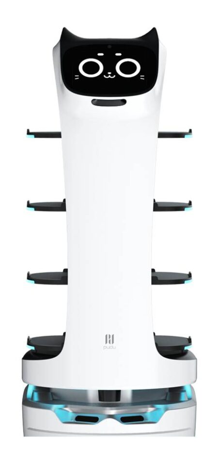 Robot De Reparto Interactivo Ec-Line Modelo Bellabot. Pantalla Táctil – Sensor 3D Para Evitar Obstáculos, Tecnología De Detección Precisa