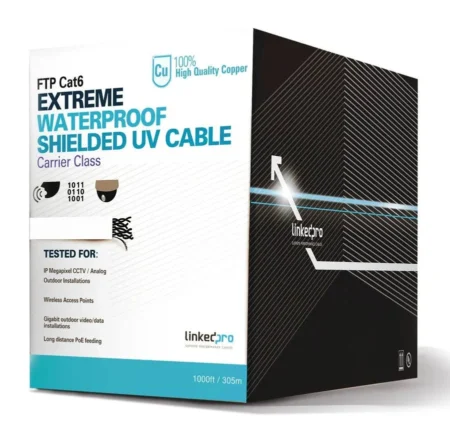 BOBINA DE CABLE TIPO UTP UBIQUITI/305 METROS/CAT6/23 AWG/COLOR BLANCO/U-CABLE-C6-CMP