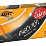 Caja C/12 Piezas Boligrafo Bic Cristal Precision Punto Fino 0.8Mm, Color Rojo, 928496