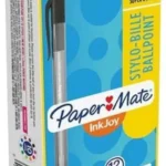Caja C/12 Piezas Boligrafo Papermate Kilometrico 2129429 Color Negro