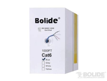 Bobina De Cable De Red Utp Bolide Cat6 23Awg 550Mhz 305Mts Cobre Azul Bp0033/Cat6-Blue