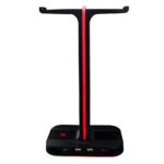 Base Gaming Headser Stand Balam Rush USB 2Xusb 16X10X27Cm Rgb + LED Atlas Hr760 -