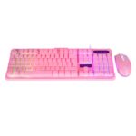 Kit Teclado Y Mouse Balam Rush Br-932769 - USB, Rosa, 3600 Dpi