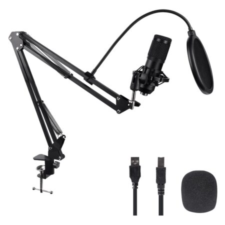 Microfono Gamer Balam Rush Stelar Mc970 Br-932967 USB,Alambrico,Negro