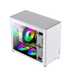 Gabinete Balam Rush Br-935647, Eris Frost Gi985 Con Ventana, Micro-Tower, Micro-ATX/Mini-Itx, USB 3.0, Sin Fuente, Sin Ventiladores Instalados, Blanco