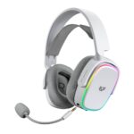 Diadema Audifono C/Microfono Gamer, Alambrico/Inalambrico Balam Rush Br-936941 Aeon Hs999 7.1, 3.5Mm, Bluetooth, Cable 1.8 M, Rgb, Bateria 26 H, Bandas Y Carcazas Intercambiables, Color Blanco