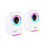 Bocinas 2.0 Gamer Glimm Style Bg565 Balam Rush Conexión Bluetooth/Auxiliar - Controlador Touch, Iluminación LED 3 Modos, 10W Rms. Sonido Estéreo, Alimentaci