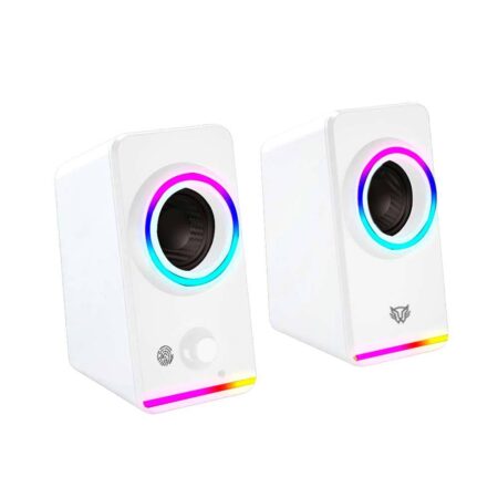 Bocinas 2.0 Gamer Glimm Style Bg565 Balam Rush Conexión Bluetooth/Auxiliar – Controlador Touch, Iluminación LED 3 Modos, 10W Rms. Sonido Estéreo, Alimentaci