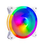 Ventilador Balam Rush Br-938099 Eolox Blaze Ex30W Argb, 120Mm, 1200Rpm, Color Blanco