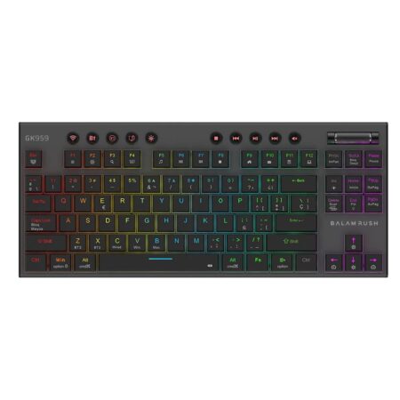 Teclado Gamer Inalámbrico Dominate Expert Gk959 Balam Rush Legend Series Conecta Multidispositivo – Color Negro, Br-940405