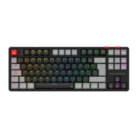 Teclado Gamer Inalámbrico Level Pro Gk990 Balam Rush Legend Series Conecta Hasta 5 Dispositivos – Color Negro/Gris. Br-940672