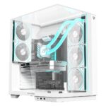 Gabinete Balam Rush Ttank Majestic 7600/Midi-Tower/Con Ventana/Sin Fuente/USB 2.0/3.0/Ventiladores Argb/Blanco/ATX/Br-941501