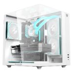 Gabinete Balam Rush Tank Majestic 6600/Midi-Tower/Con Ventana/Sin Fuente/3X120Mm/Argb/USB 2.0-3.0/Blanco/ATX/Br-941532