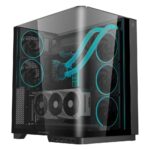 Gabinete Balam Rush Tank Expert Curve 7800/Midi-Towe/Con Ventana/Sin Fuente/USB 2.0/3.0/5 Ventiladores Instalados Argb/Panel Curvo/Negro/ATX/Br-941556