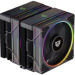 Disipador Balam Rush Heliux Pro Hex70/2X120Mm/Rgb/2200Rpm/Negro/Br-942003