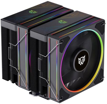 Disipador Balam Rush Heliux Pro Hex70/2X120Mm/Rgb/2200Rpm/Negro/Br-942003