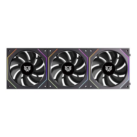 Kit De 3 Ventiladores Balam Rush Br-942089 Eolox Link Exl95/120Mm/Iluminacion Rgb/800-1800Rpm/Pwm 4 Pin/Color Negro