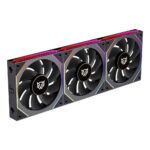 Kit De 3 Ventiladores Balam Rush Br-942102 Eolox Link-R Exl95R/120Mm/Iluminacion Rgb/800-1800Rpm/Pwm 4 Pin/Aspas Inversas/Color Negro
