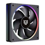 Ventilador Balam Rush Br-942201 Eolox Bora Exb85/120Mm/Iluminacion Rgb/600-1600Rpm/Pwm 4 Pin/Color Negro