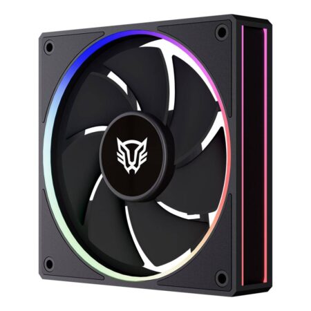 Ventilador Balam Rush Br-942225 Eolox Bora-R Exb85R/120Mm/Iluminacion Rgb/600-1600Rpm/Pwm 4 Pin/Aspas Inversas/Color Negro