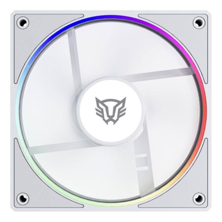 Ventilador Balam Rush Br-942232 Eolox Bora-R Exb85R/120Mm/Iluminacion Rgb/600-1600Rpm/Pwm 4 Pin/Aspas Inversas/Color Blanco