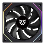 Ventilador Balam Rush Br-942362 Eolox Link Exl95R/120Mm/Iluminacion Rgb/600-1800Rpm/Pwm 4 Pin/Aspas Inversas/Color Negro