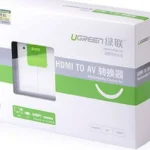Adaptador HDMI Hembra A Av Rca Brobotix 033737, Blanco/Verde