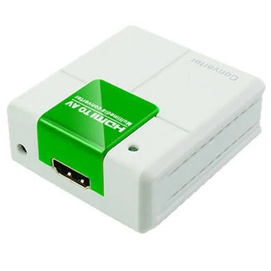 Adaptador HDMI Hembra A Av Rca Brobotix 033737, Blanco/Verde