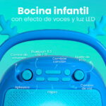 Bocina Vorago Bsp-205 Bluetooth Msd USB 3.5Mm Microfono Con