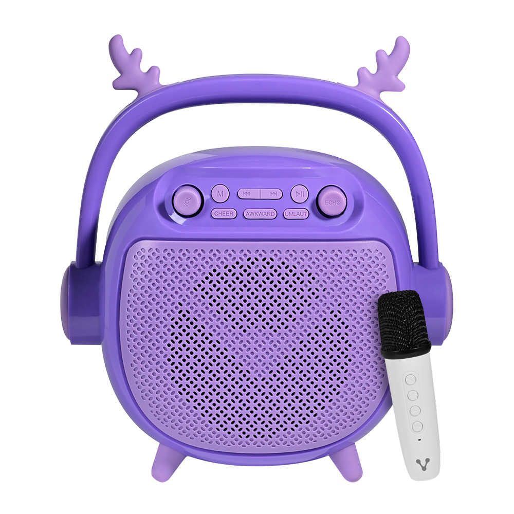 Bocina Portatil Vorago Bsp-205, Bluetooth/color Purpura/msd/usb/microfono Incluido