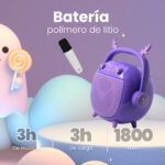 Bocina Portatil Vorago Bsp-205, Bluetooth/Color Purpura/Msd/USB/Microfono Incluido