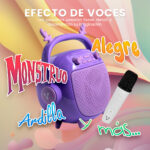 Bocina Portatil Vorago Bsp-205, Bluetooth/Color Purpura/Msd/USB/Microfono Incluido
