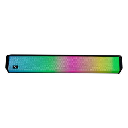 Bocina Inalambrica Vorago Bsp-320/ Bluetooth/Negro/5 W/3.5 Mm/USB/Micro SD/Iluminacion Rgb/3.7V 1200Mah