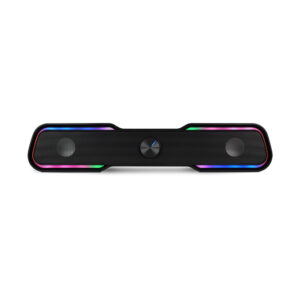 BOCINA PORTATIL VORAGO BSP-350 BLUETOOTH/3.5MM, USB, ILUMINACION RGB, COLOR NEGRO