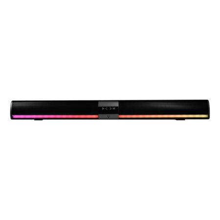 Barra De Sonido Portatil Vorago Bsp-450 Bt/Tf/Aux 3.5Mm/USB/Coaxial Rgb Tipoc 2X5W Rms Control Remoto  –