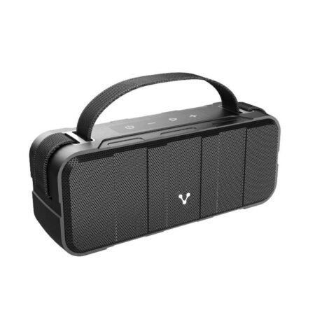Bocina Portatil Recargable Vorago Bsp-500-V2 Bluetooth Contra Agua/Polvo Negro, Bateria 2000Mah, Ipx5