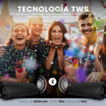Bocina Bluetooth Vorago Bsp-600 Recargable/Manos Libres/Negro