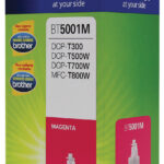 Botella De Tinta Brother Bt5001M Magenta - Rendimiento Aproximado 5, 000 Páginas, Compatible Con Dcpt220, Dcpt520Dw, Dcpt720Dw, Mfct920Dw