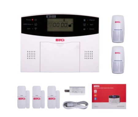 Kit De Alarma Bolide Inalámbrico Btg-Ak2 – Conexión WiFi Y 4G, Monitoreo Por Aplicación Móvil